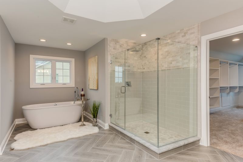 Bathroom with Walk-In Shower and Frameless Glass